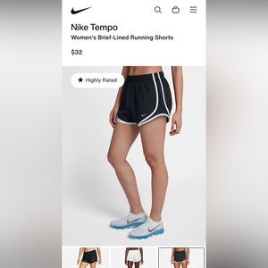Nike Tempo brief lined running shorts